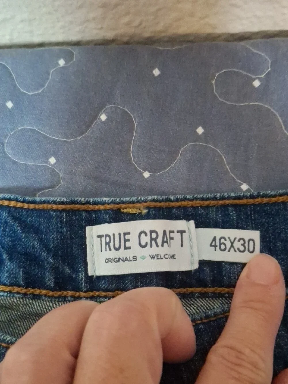 True Craft Men’s Bootcut Blue Denim Jeans size 46 x 30